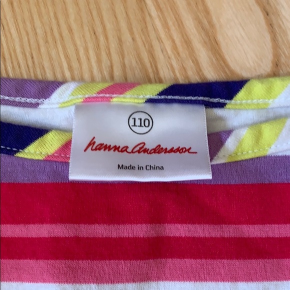 Hanna Andersson striped sundress size 110 - Picture 2 of 4